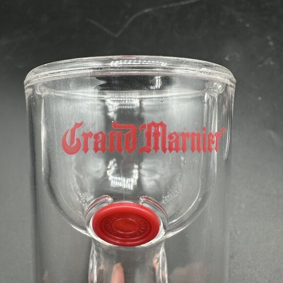 Grand Marnier Plastic Shot Glasses 2 pcs Barware Liqueur Half Bottle Cordial 4" - Picture 6 of 7